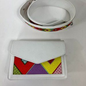 MKLM x Rocky Barnes Dune Full Grain Leather Shoulder Bag - Graine White